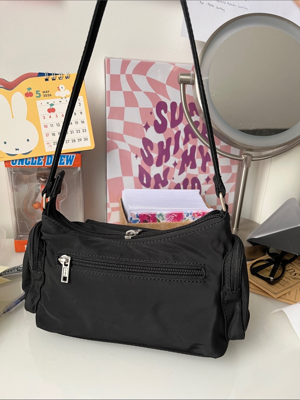 Brandy Melville Black Cargo Shoulder Bag - Picture 7 of 9